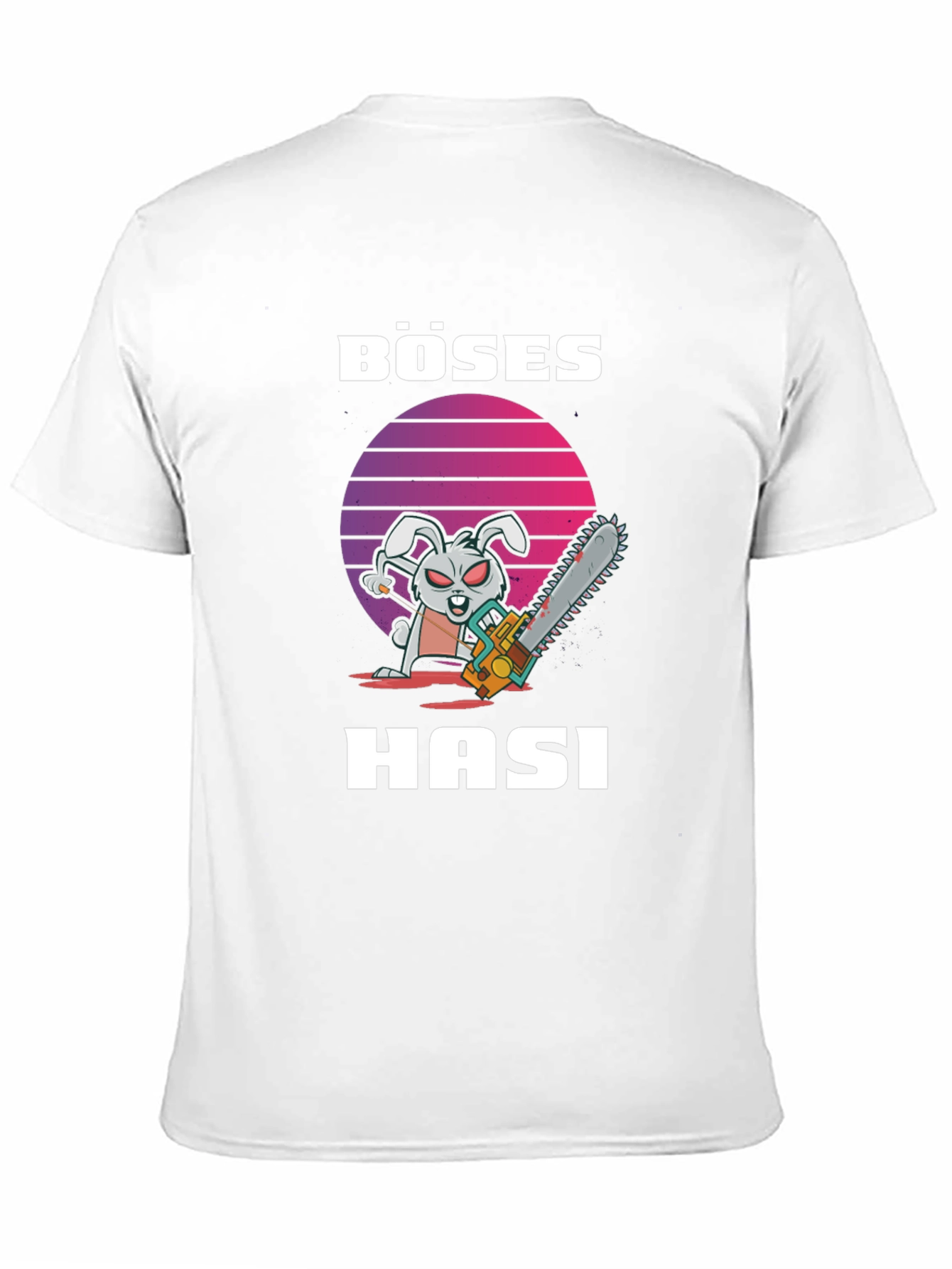 Böses Hasi T-Shirt - Evil Bunny Chainsaw Tee