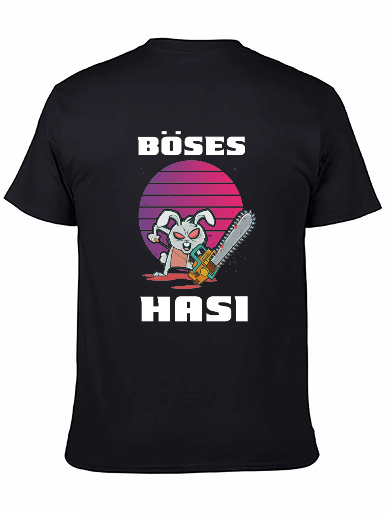 Böses Hasi T-Shirt - Evil Bunny Chainsaw Tee