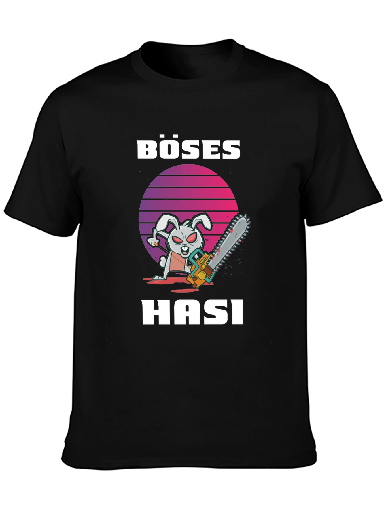 Böses Hasi T-Shirt - Evil Bunny Chainsaw Tee