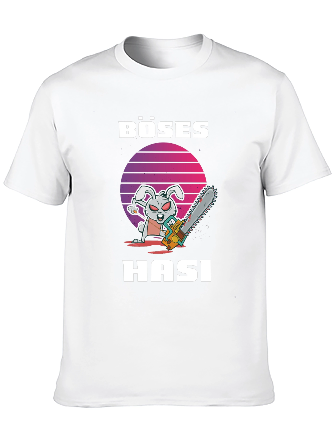 Böses Hasi T-Shirt - Evil Bunny Chainsaw Tee