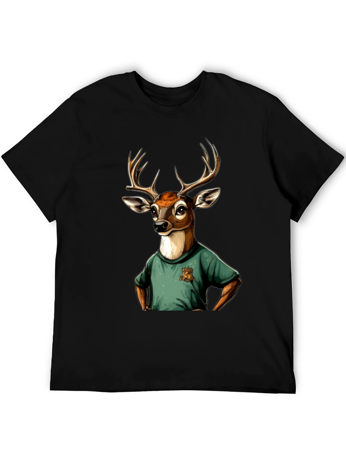 Deer T-Shirt - Novelty Animal Graphic Tee