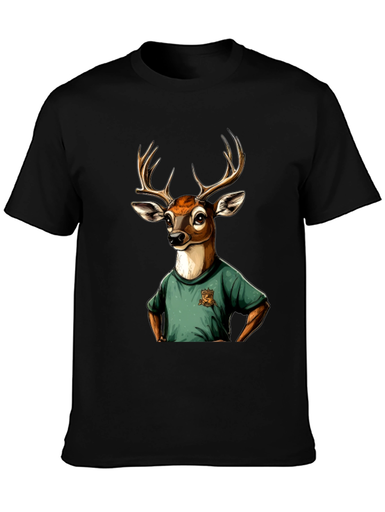 Deer T-Shirt - Novelty Animal Graphic Tee