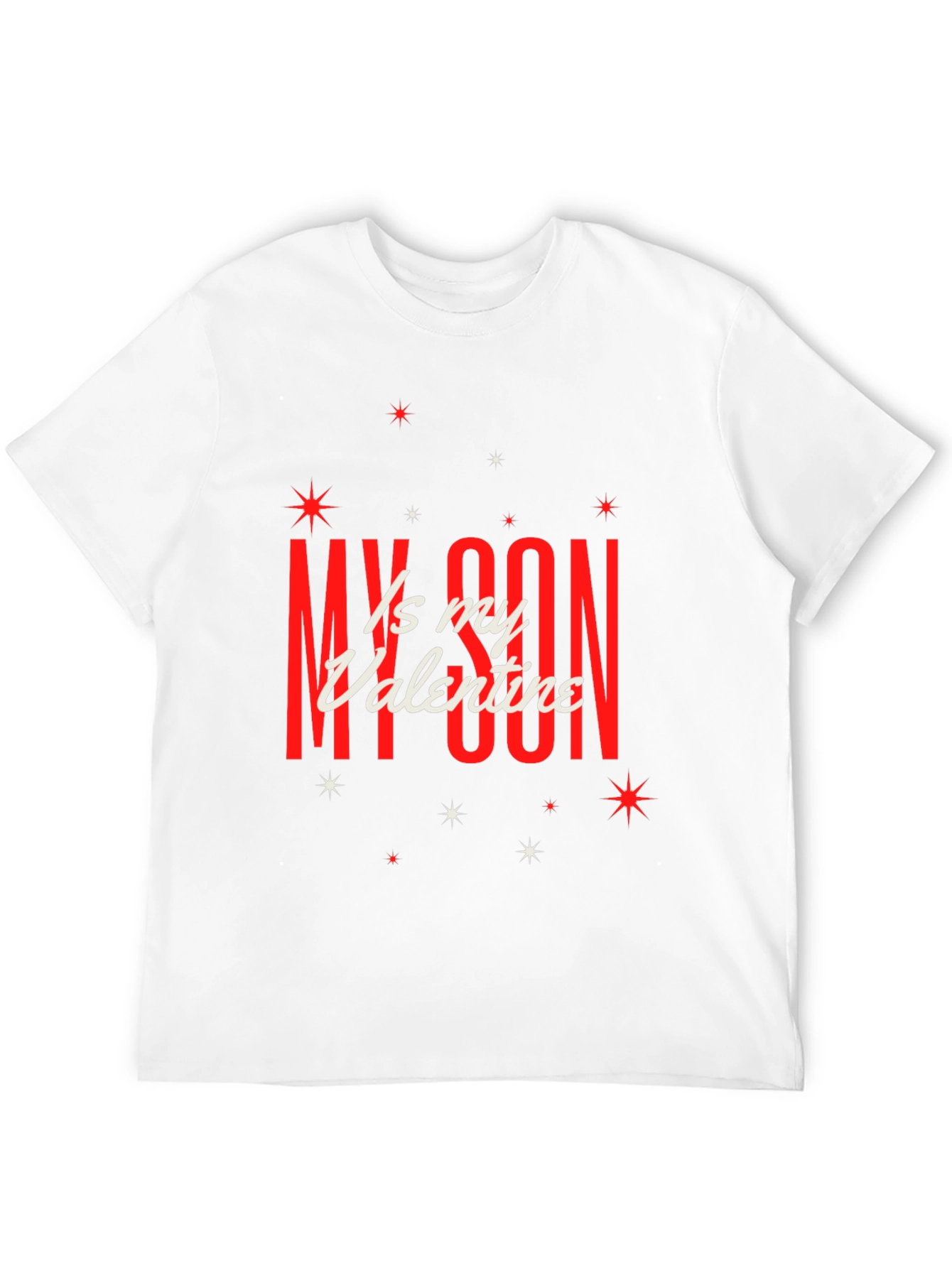 My Son Is My Valentine Graphic Tee - Black