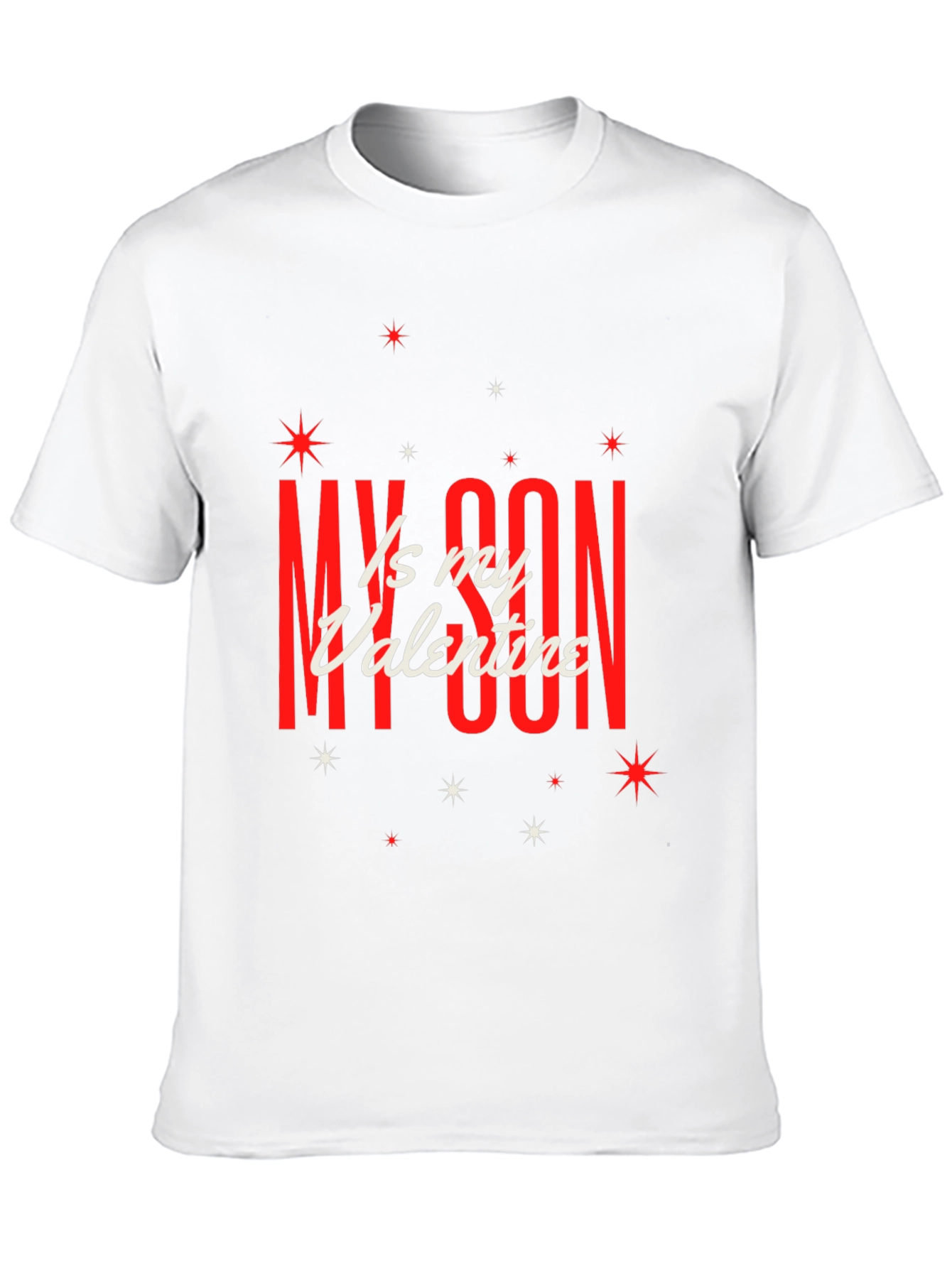 My Son Is My Valentine Graphic Tee - Black