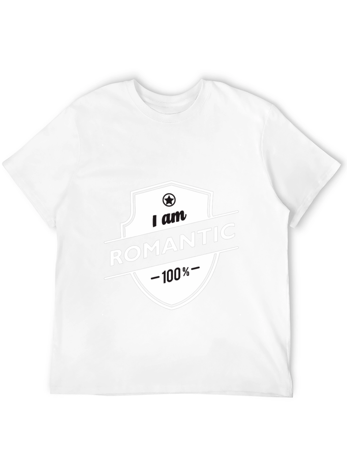 Romantic 100% Black T-Shirt