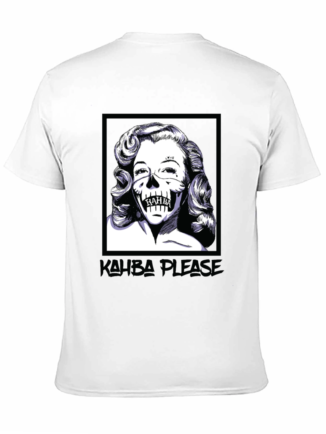 Kahba Please T-Shirt - Marilyn Monroe Skull Graphic