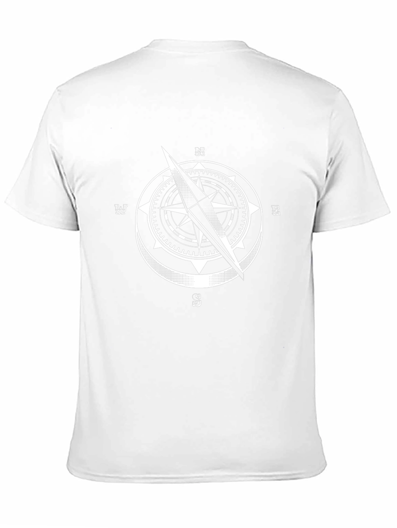 Compass Graphic Tee - Black Cotton T-Shirt