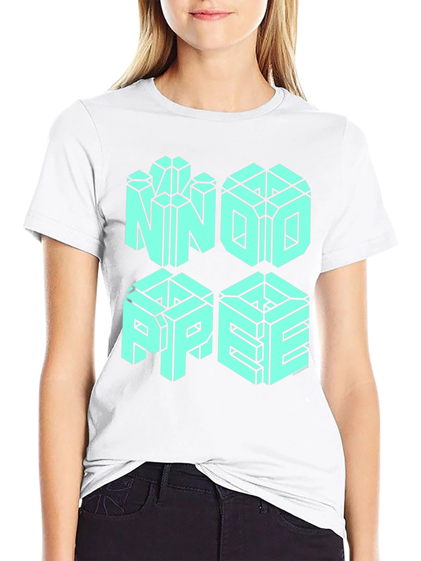 NNOI PPEE Optical Illusion Graphic Tee