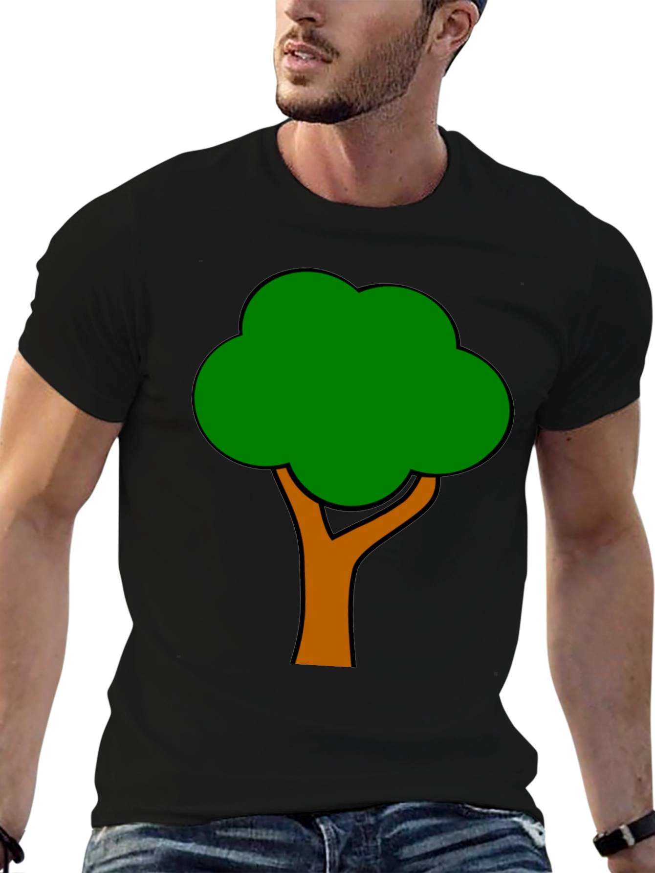 Tree Graphic Black T-Shirt
