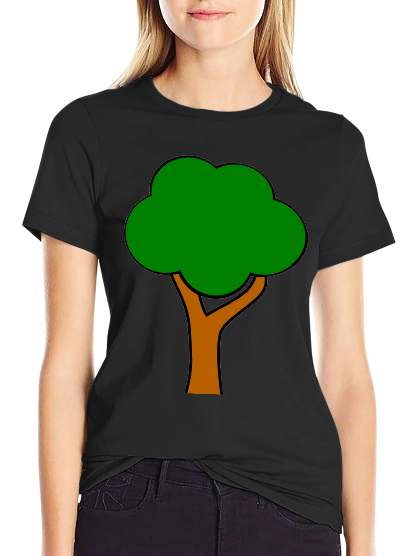 Tree Graphic Black T-Shirt