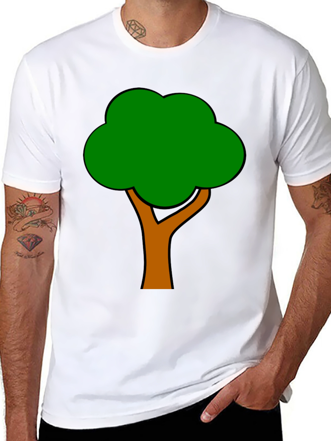 Tree Graphic Black T-Shirt