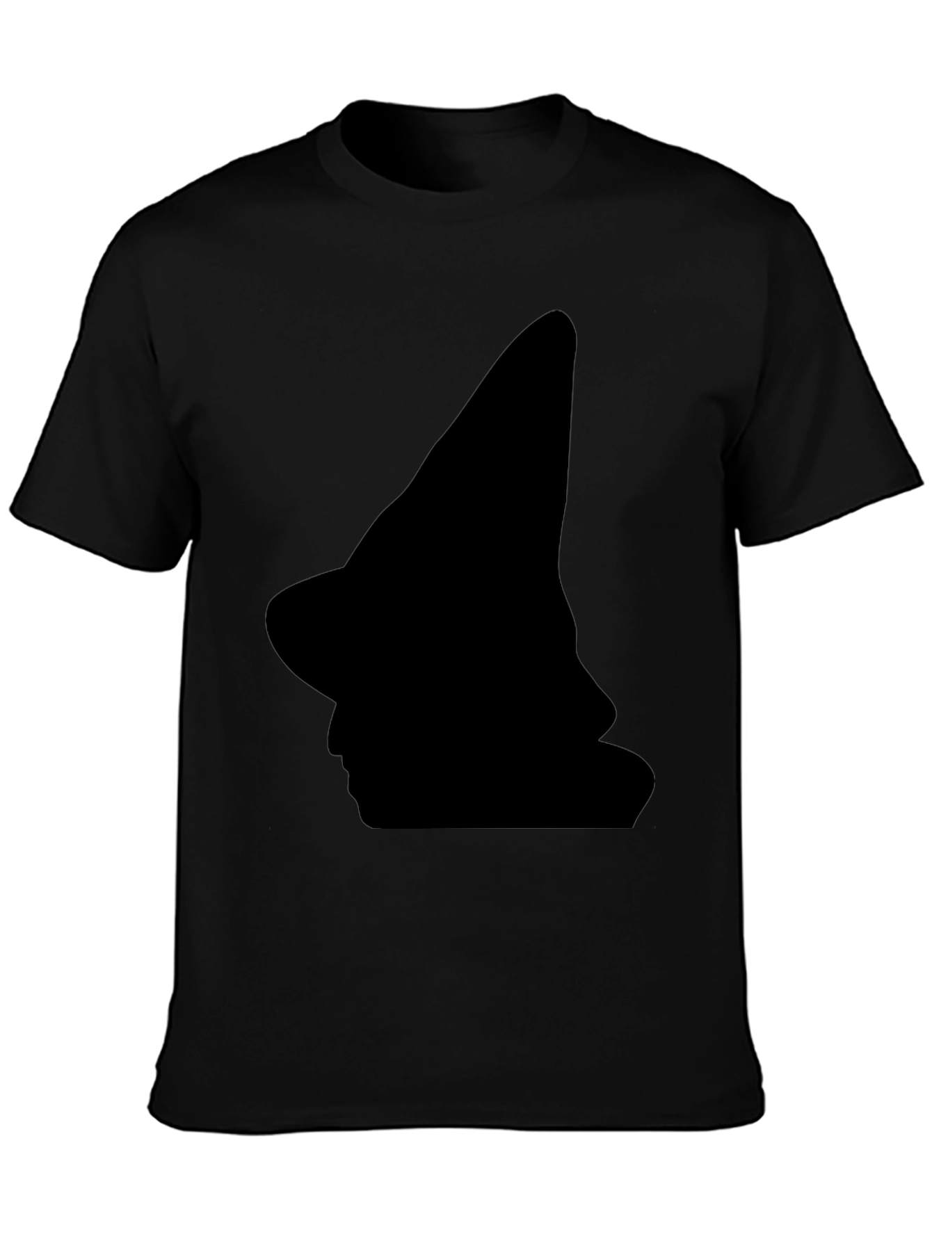 Witch Silhouette Black T-Shirt - Halloween Style