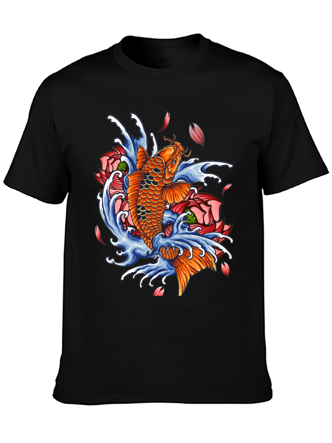 Koi Fish Graphic Tee - Japanese Art T-Shirt