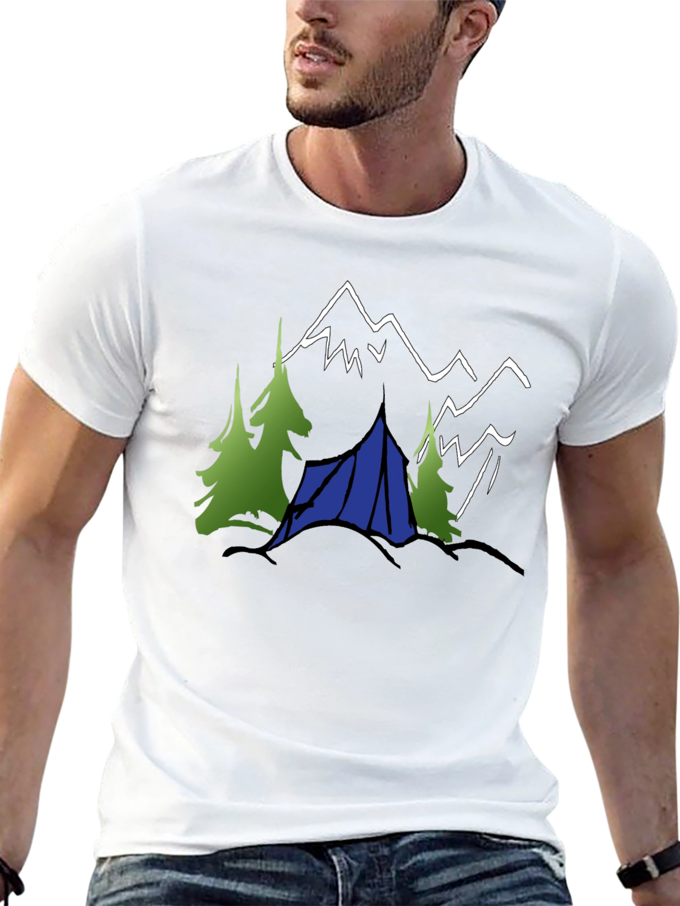 Nature Adventure Tee: Camping in the Mountains