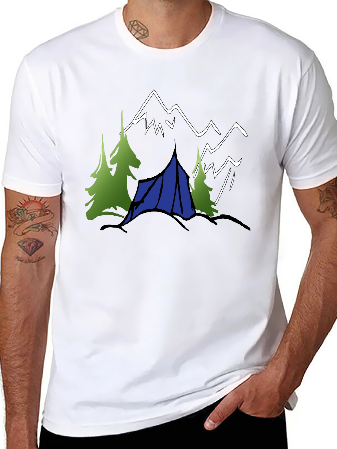 Nature Adventure Tee: Camping in the Mountains