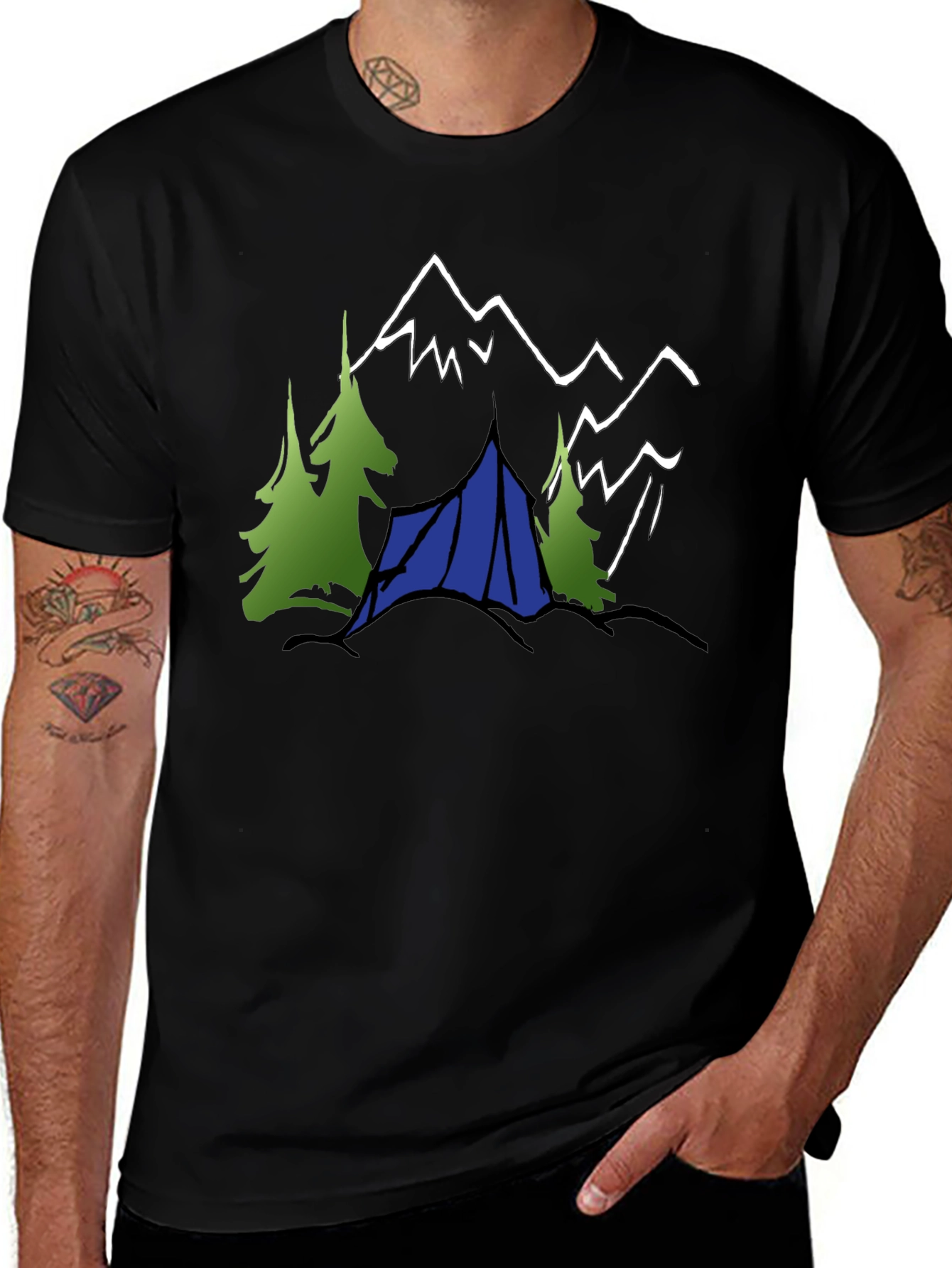 Nature Adventure Tee: Camping in the Mountains