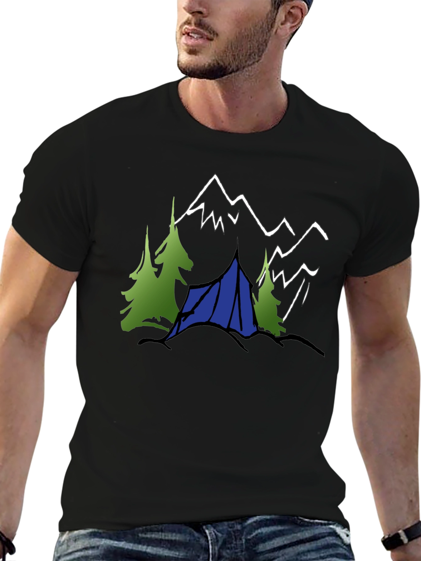Nature Adventure Tee: Camping in the Mountains