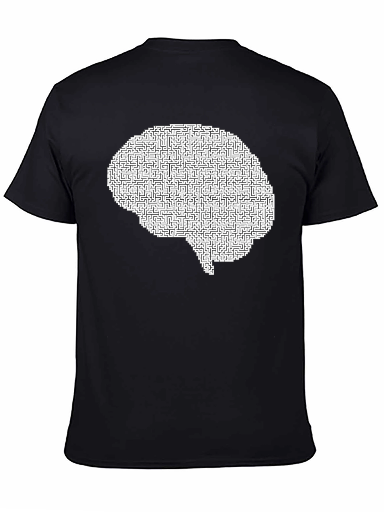 Brain Maze T-Shirt - Intellectual Puzzle Design