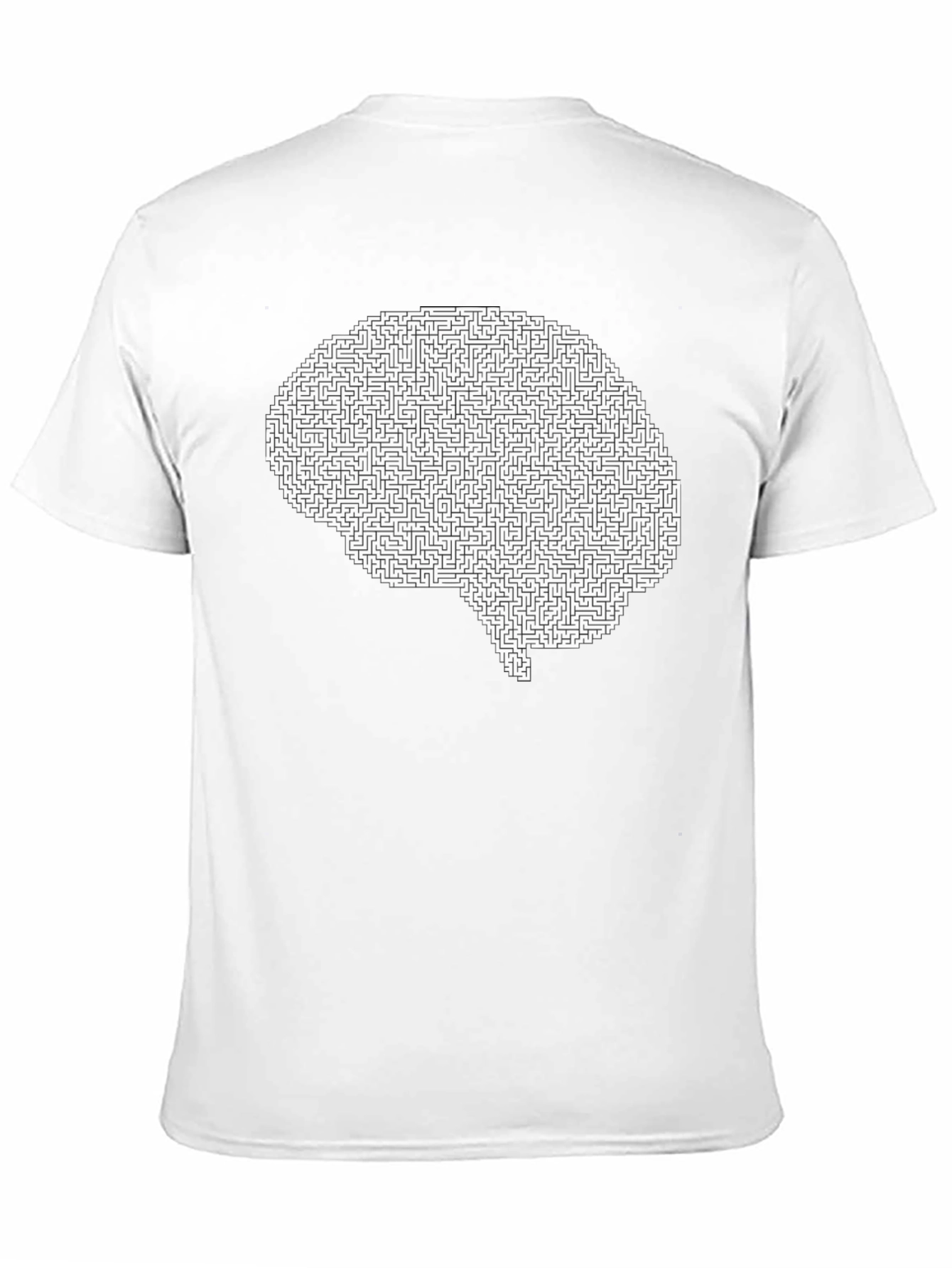 Brain Maze T-Shirt - Intellectual Puzzle Design