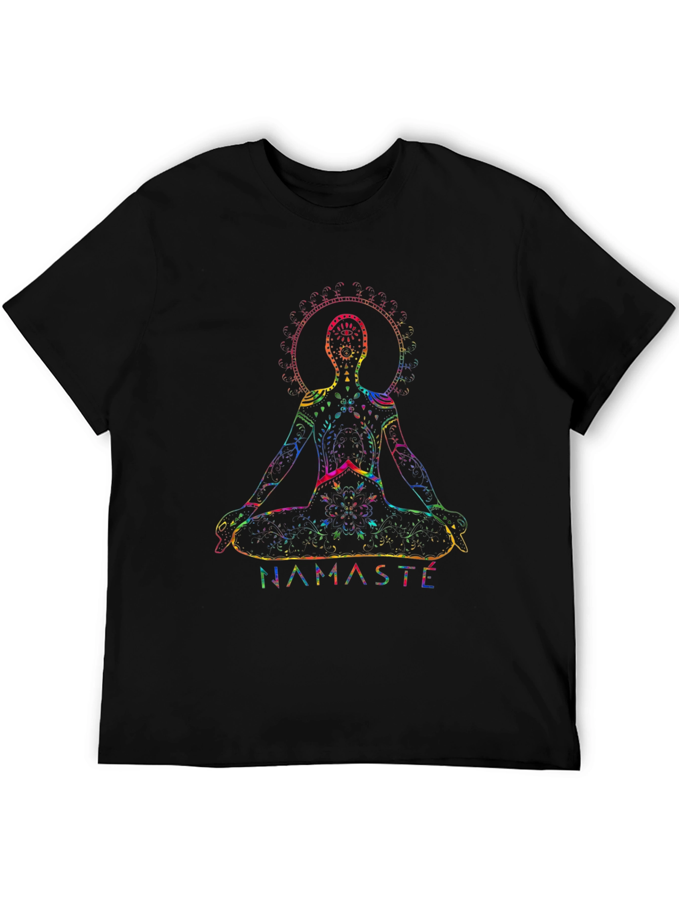 Namaste Chakra Yoga T-Shirt - Meditative Design