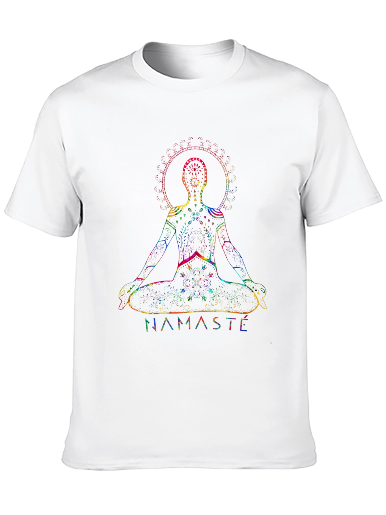 Namaste Chakra Yoga T-Shirt - Meditative Design