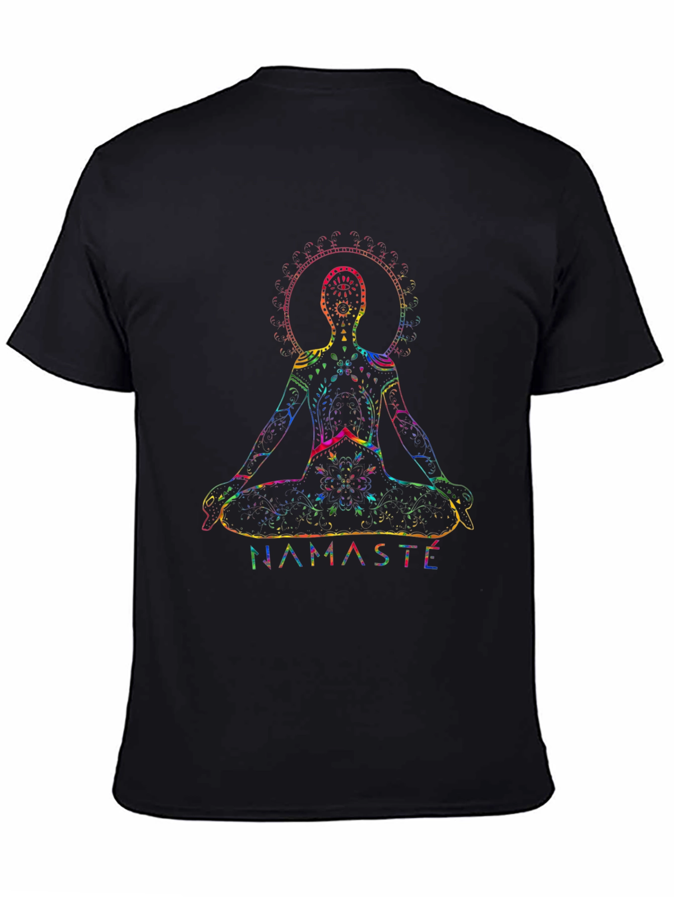 Namaste Chakra Yoga T-Shirt - Meditative Design