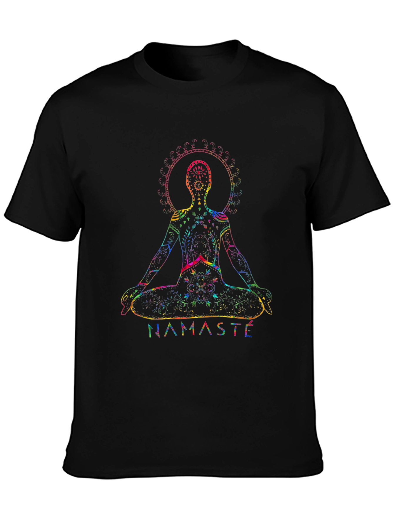 Namaste Chakra Yoga T-Shirt - Meditative Design