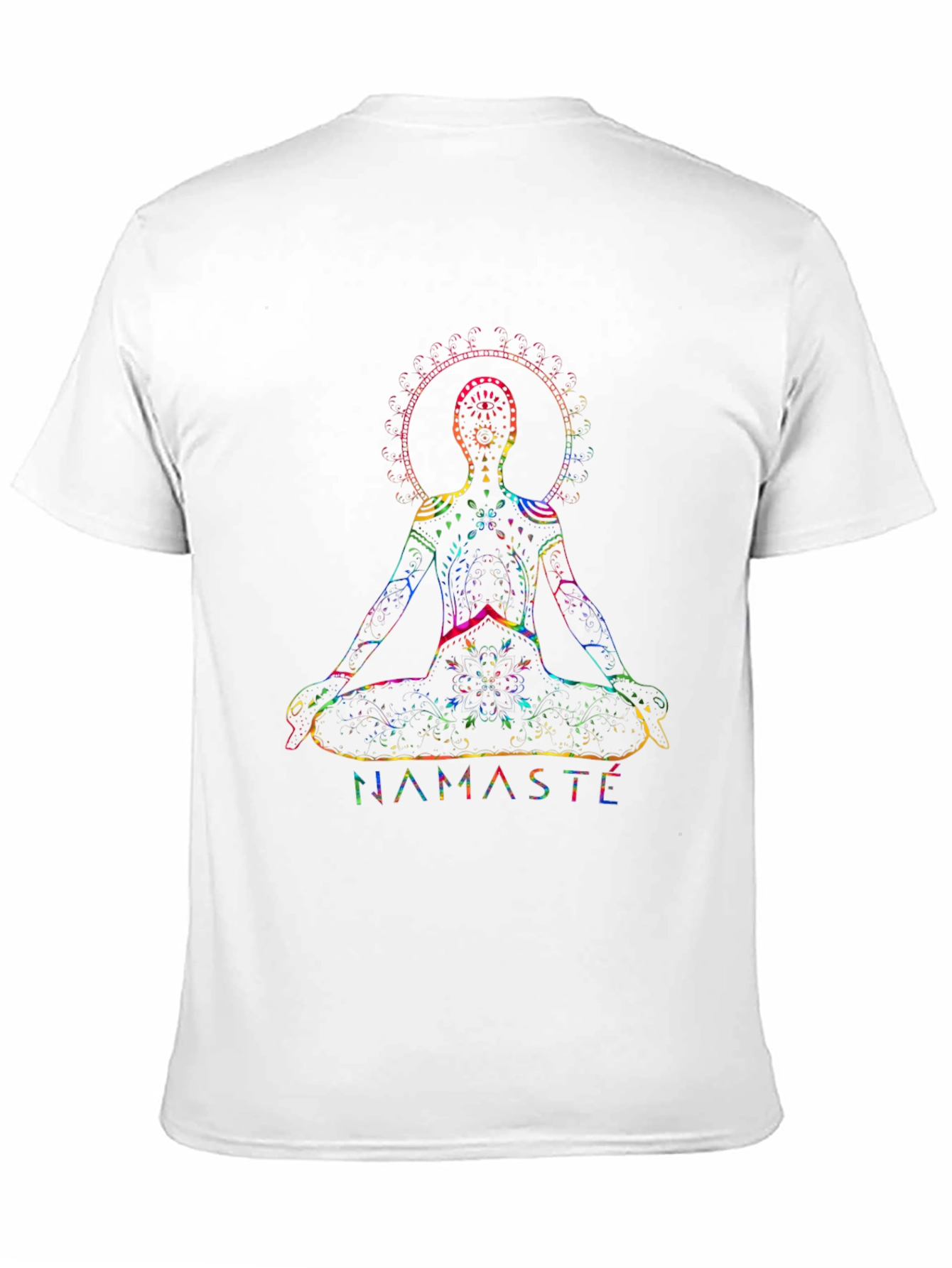 Namaste Chakra Yoga T-Shirt - Meditative Design