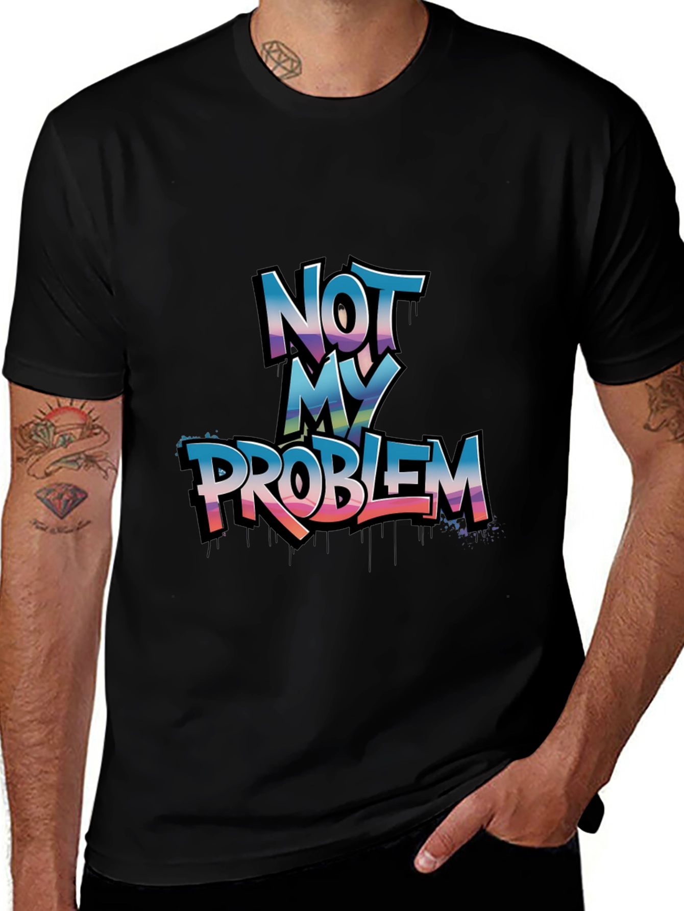 Not My Problem Graphic Tee - Casual Cotton T-Shirt