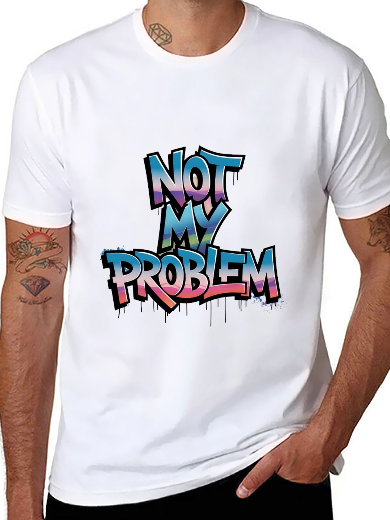 Not My Problem Graphic Tee - Casual Cotton T-Shirt