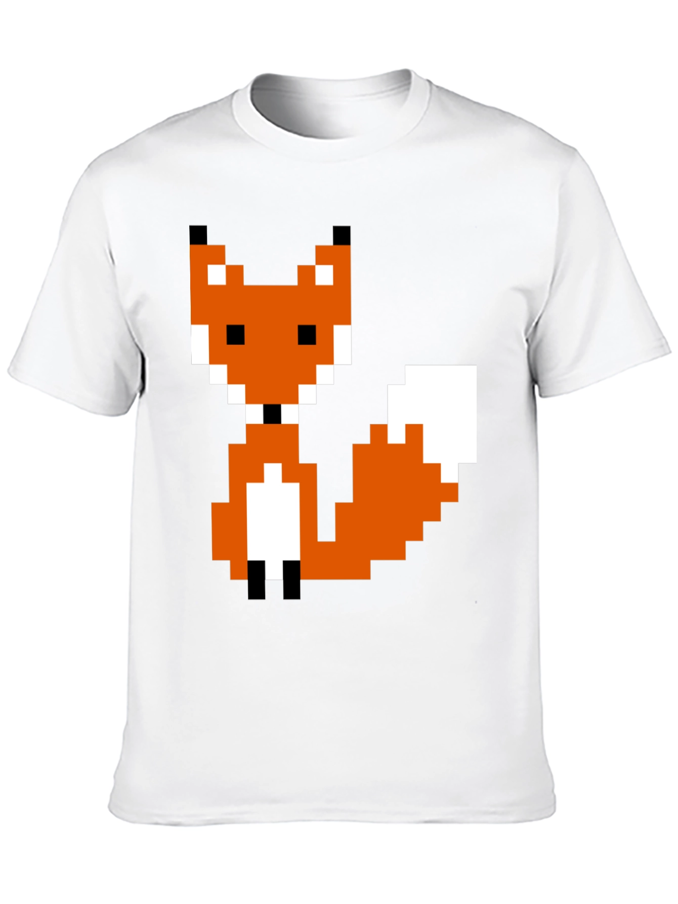 Pixel Fox Graphic T-Shirt - Cool Retro Design