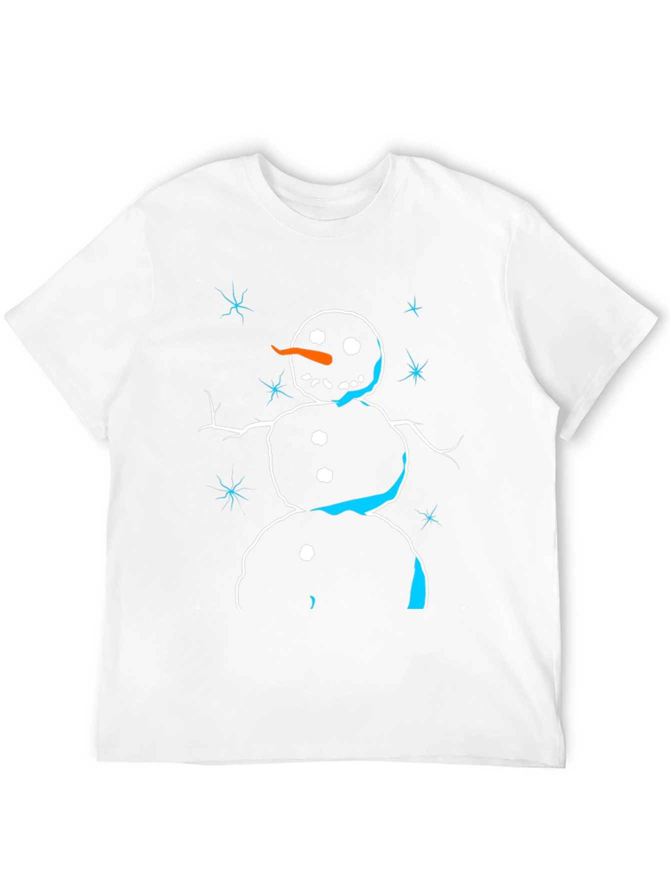 Snowman Graphic Tee - Festive Winter Shirt