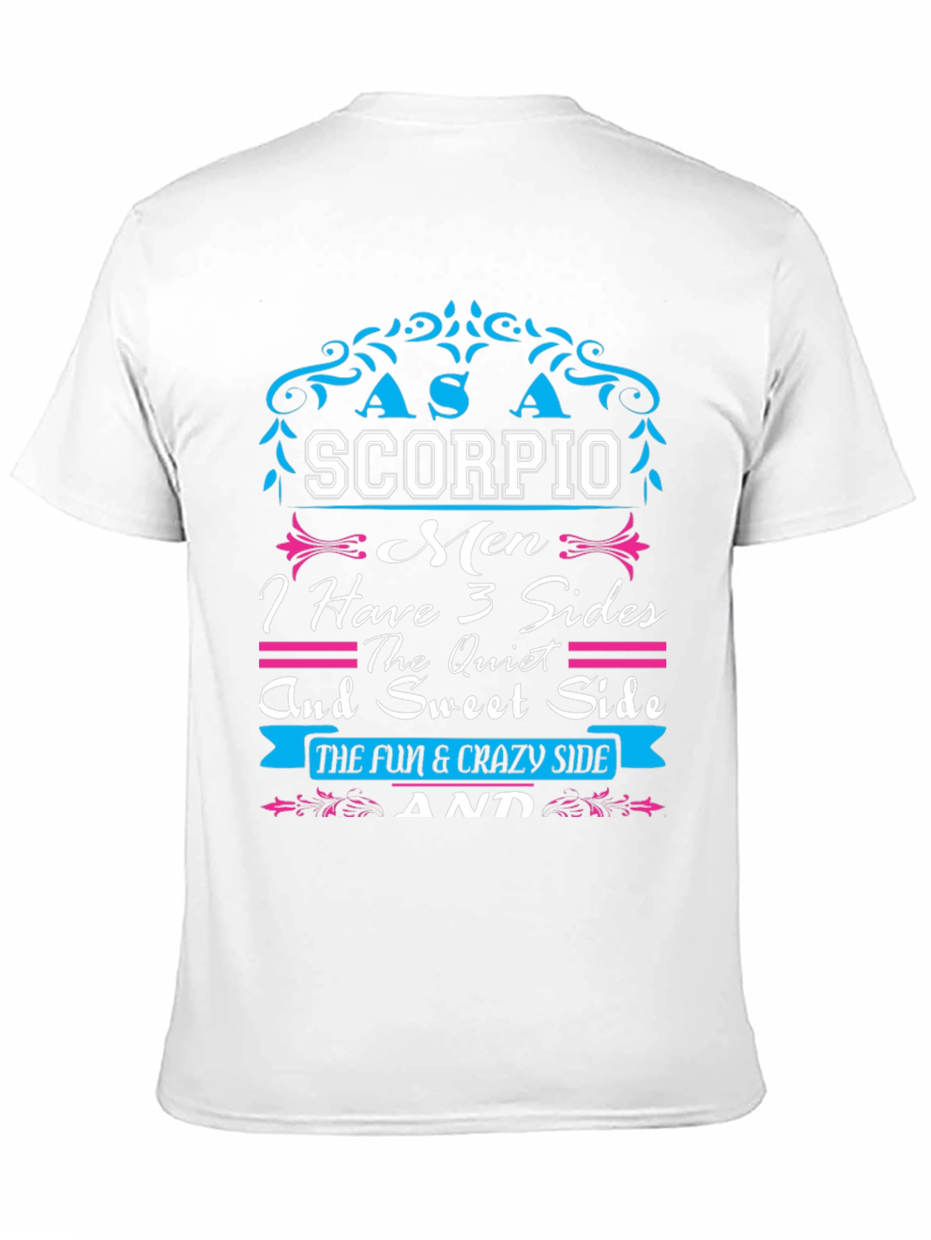Scorpio Men 3 Sides Graphic T-Shirt