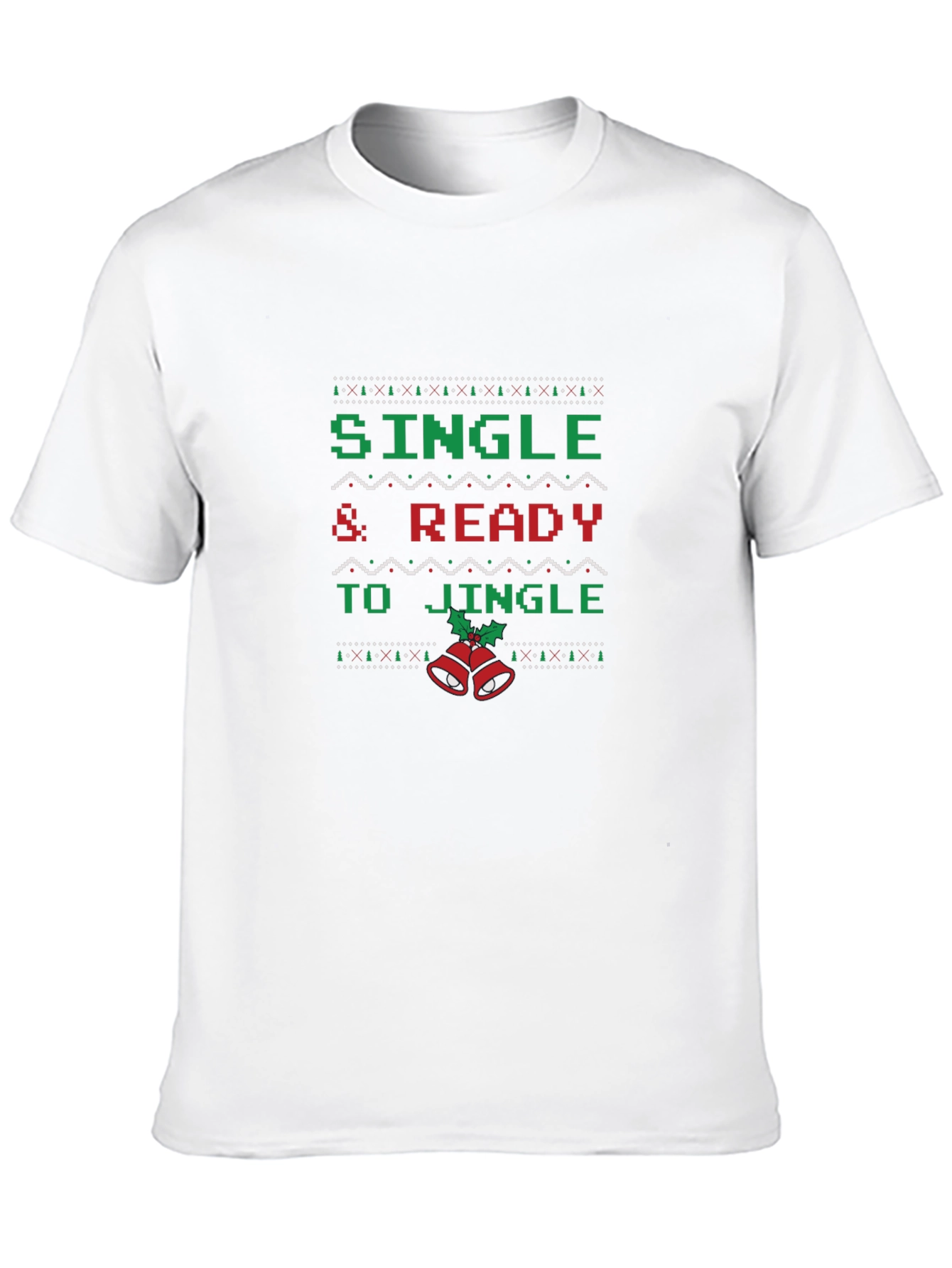 Single & Ready To Jingle Christmas Graphic Tee