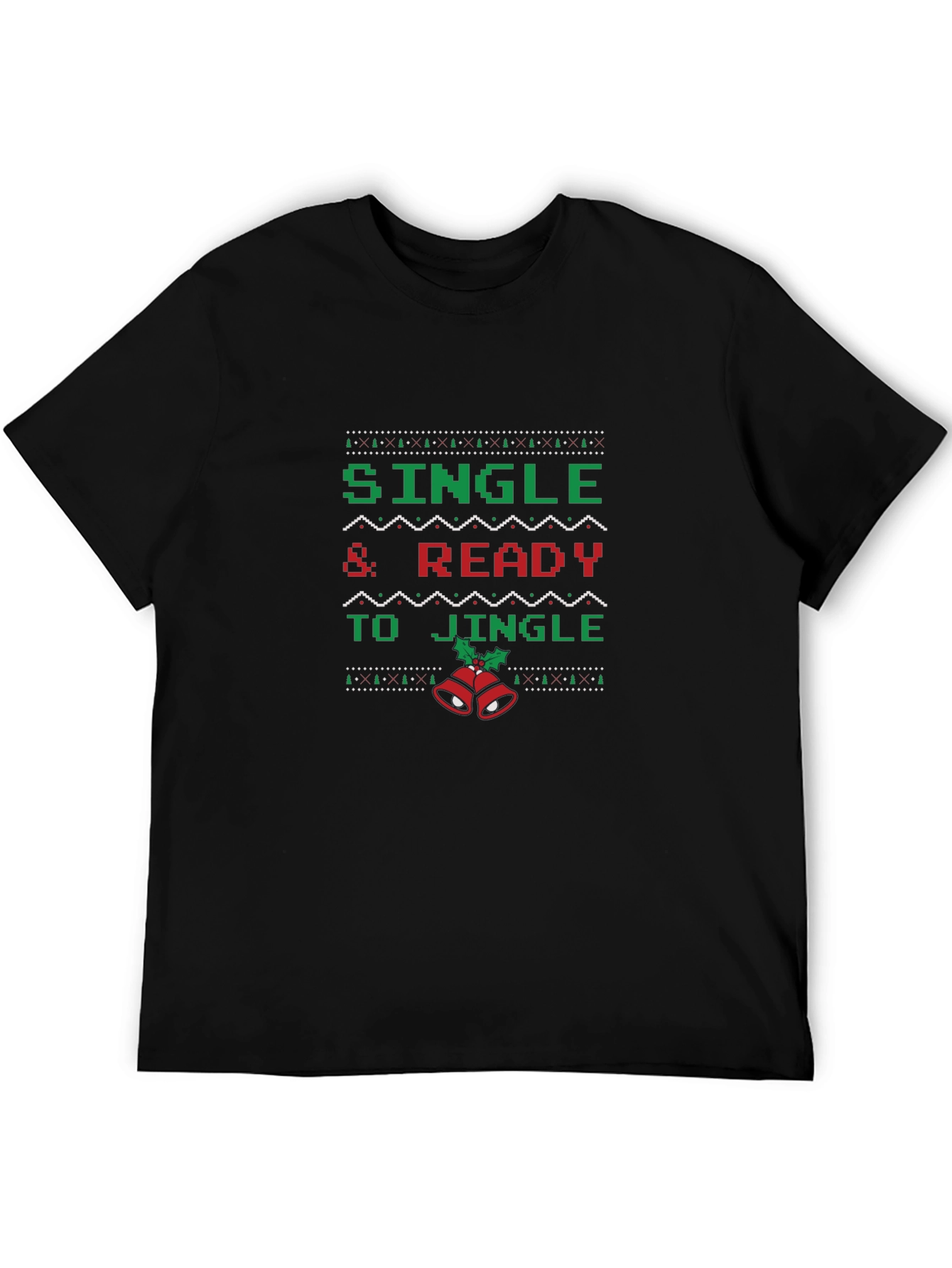 Single & Ready To Jingle Christmas Graphic Tee