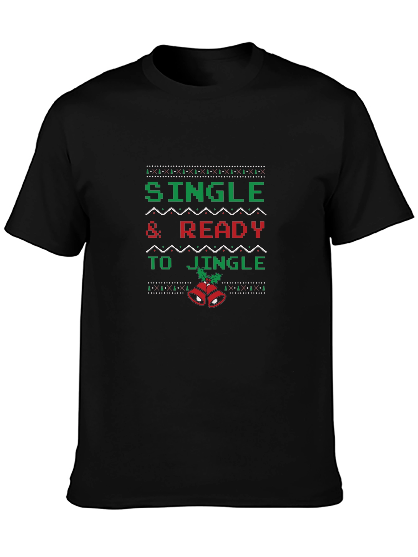 Single & Ready To Jingle Christmas Graphic Tee
