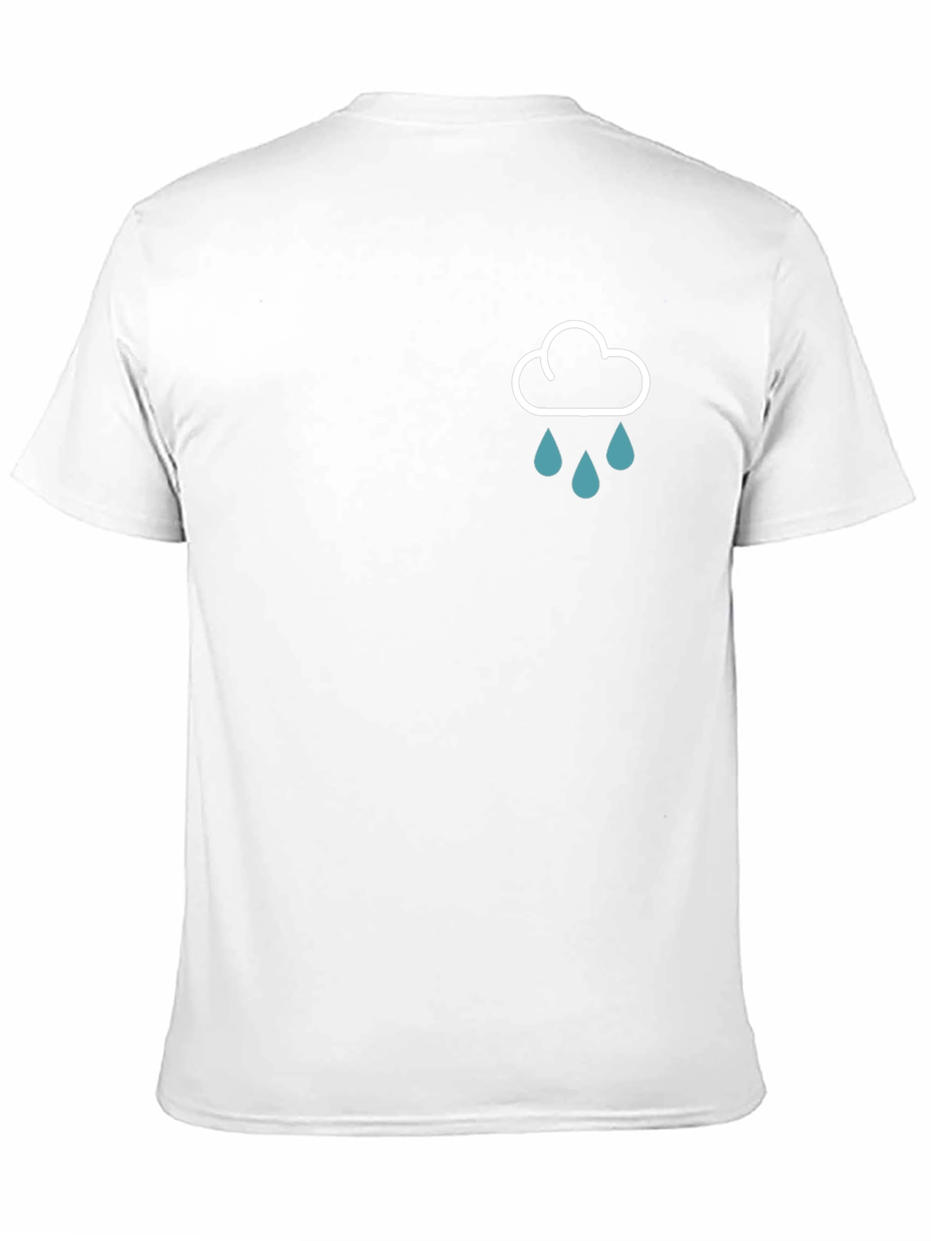 Rain Cloud Graphic Black T-Shirt
