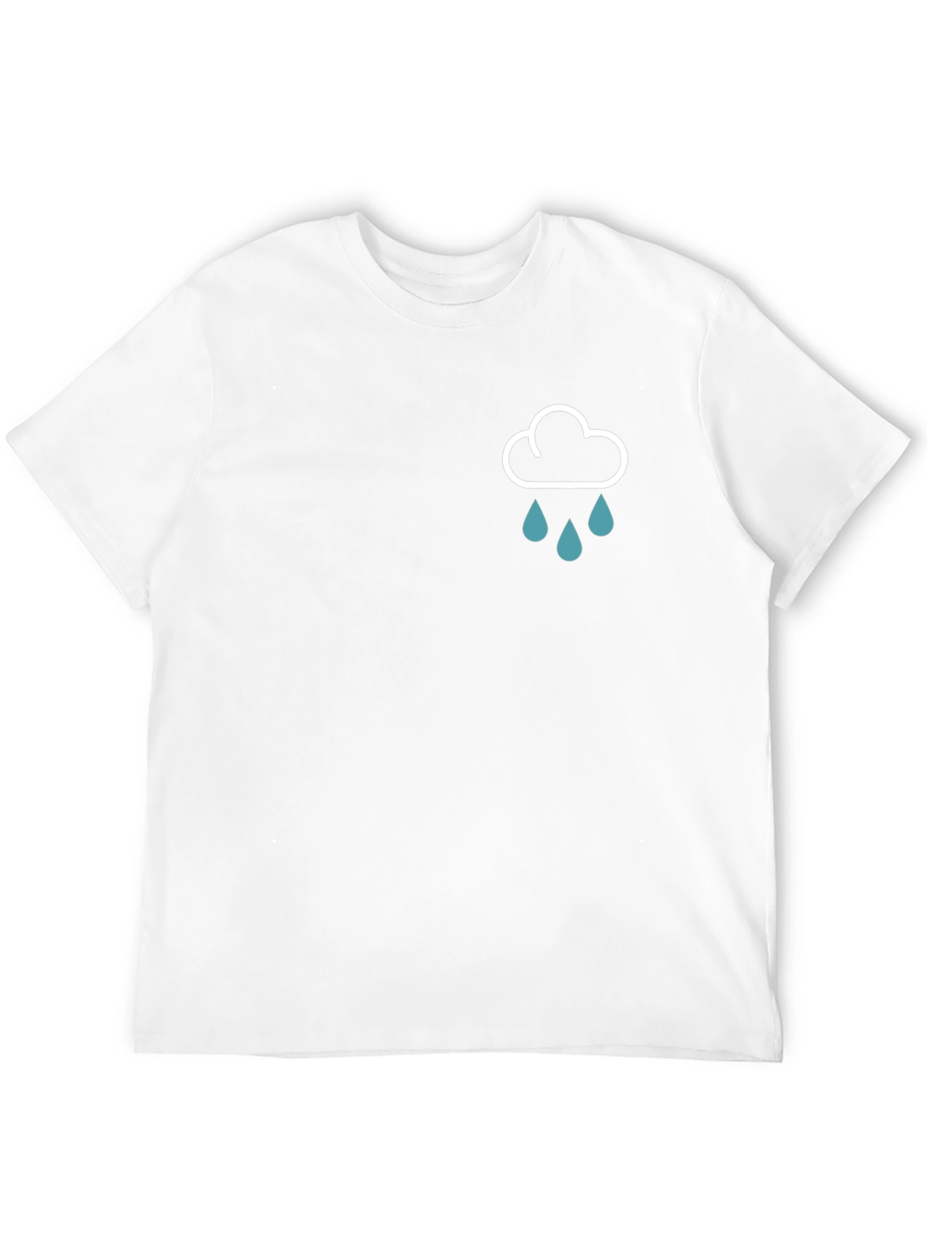 Rain Cloud Graphic Black T-Shirt