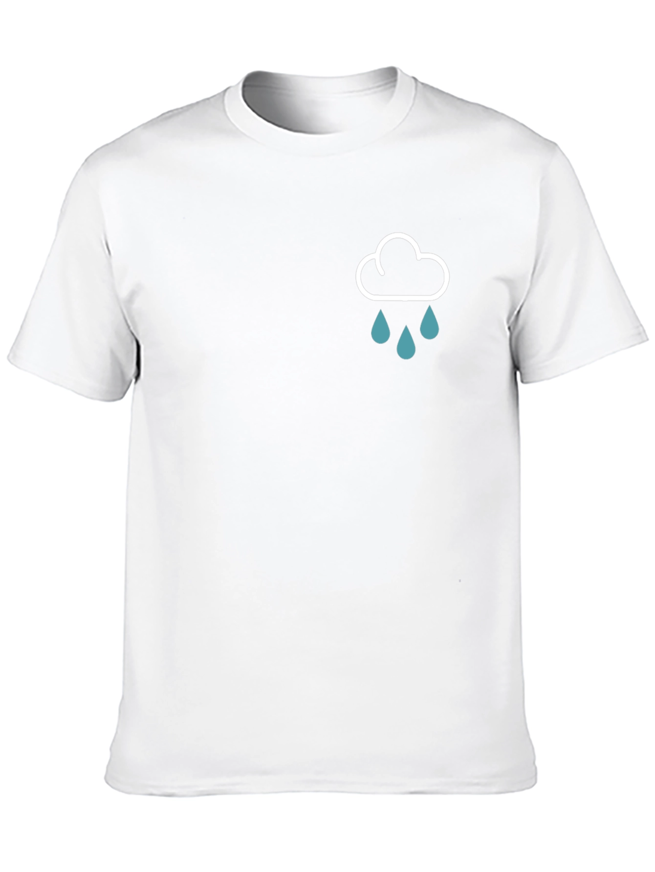 Rain Cloud Graphic Black T-Shirt