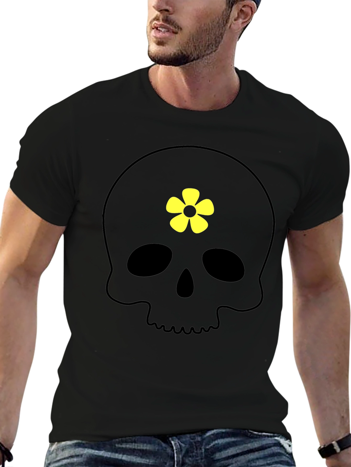 Skull with Flower T-Shirt