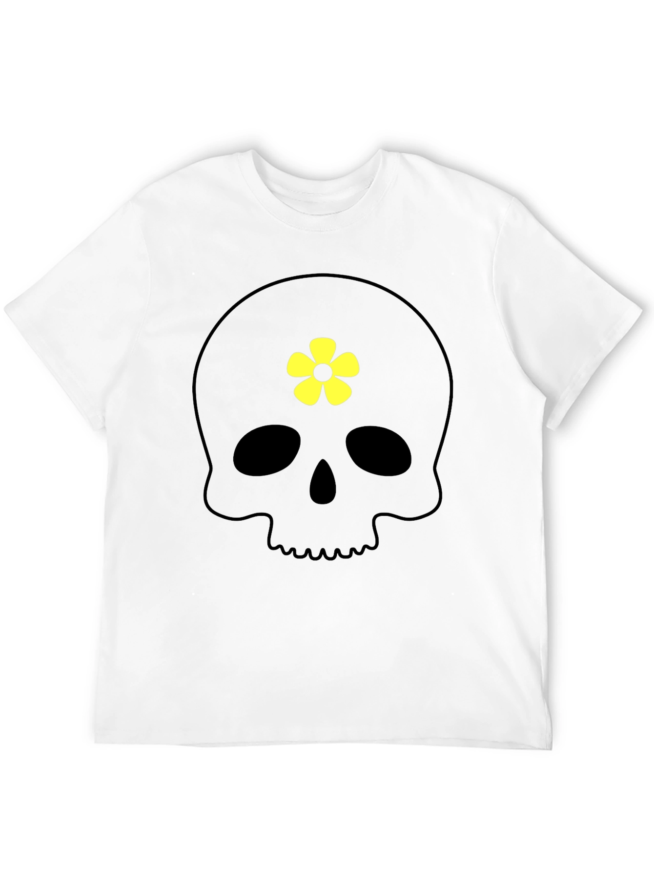 Skull with Flower T-Shirt
