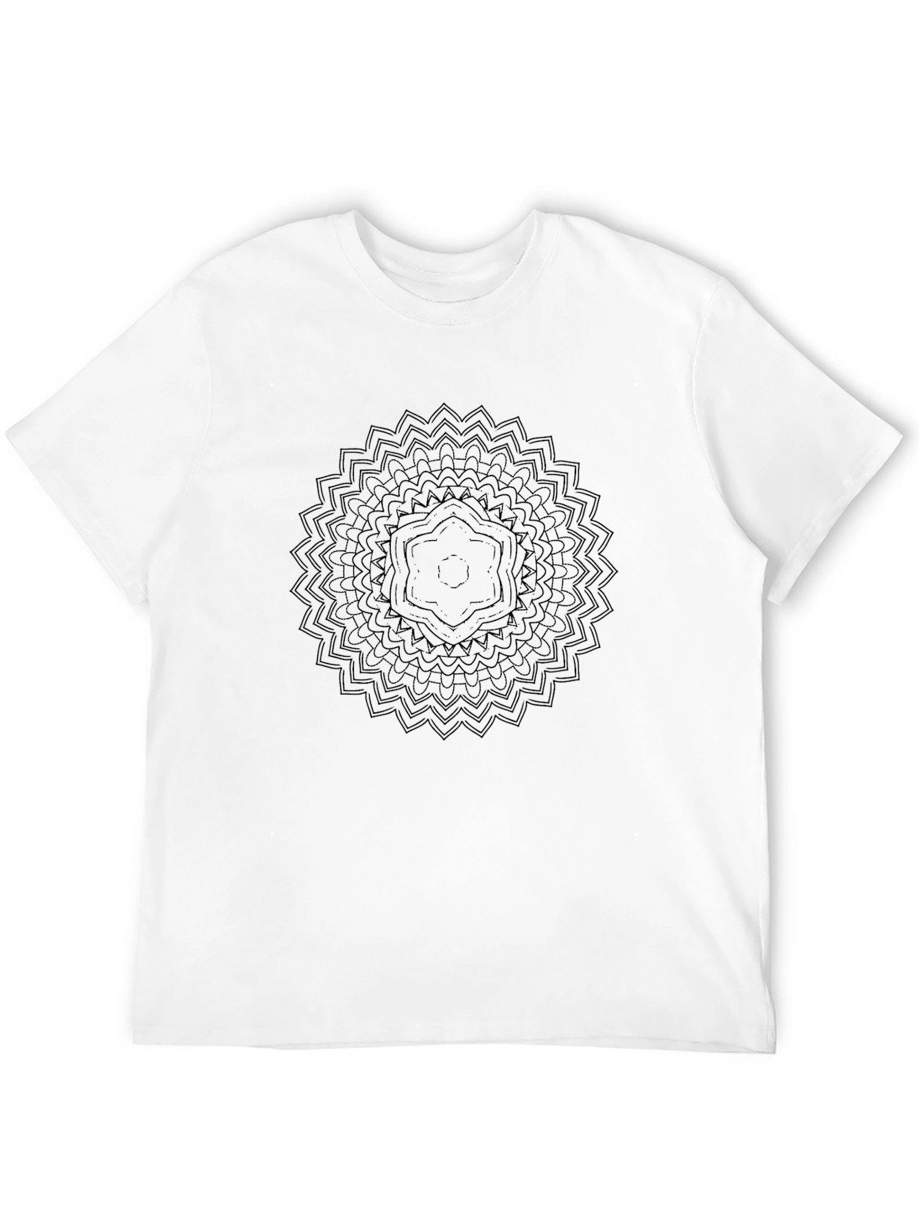 Black Mandala Graphic Tee - Unisex Soft Style