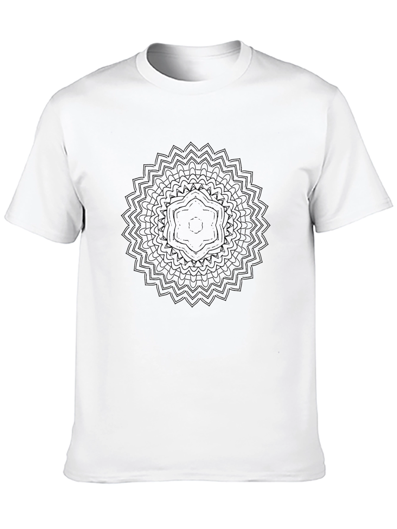 Black Mandala Graphic Tee - Unisex Soft Style