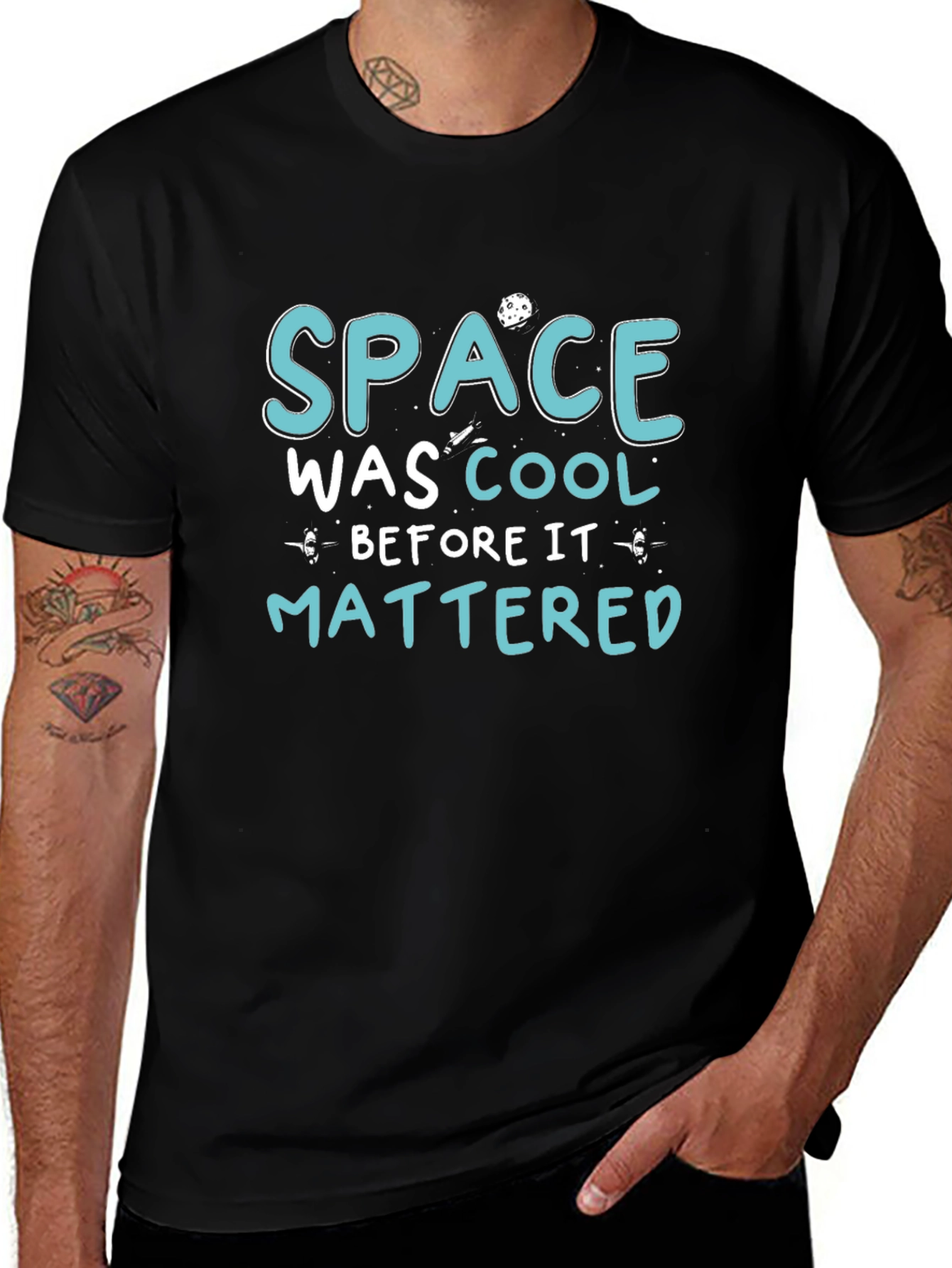 Space Was Cool Graphic T-Shirt