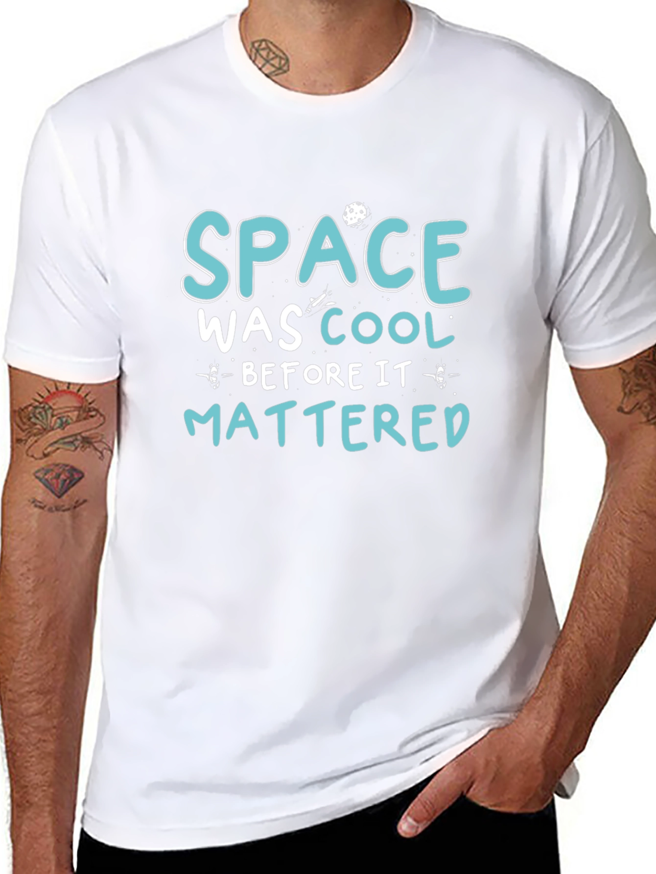 Space Was Cool Graphic T-Shirt