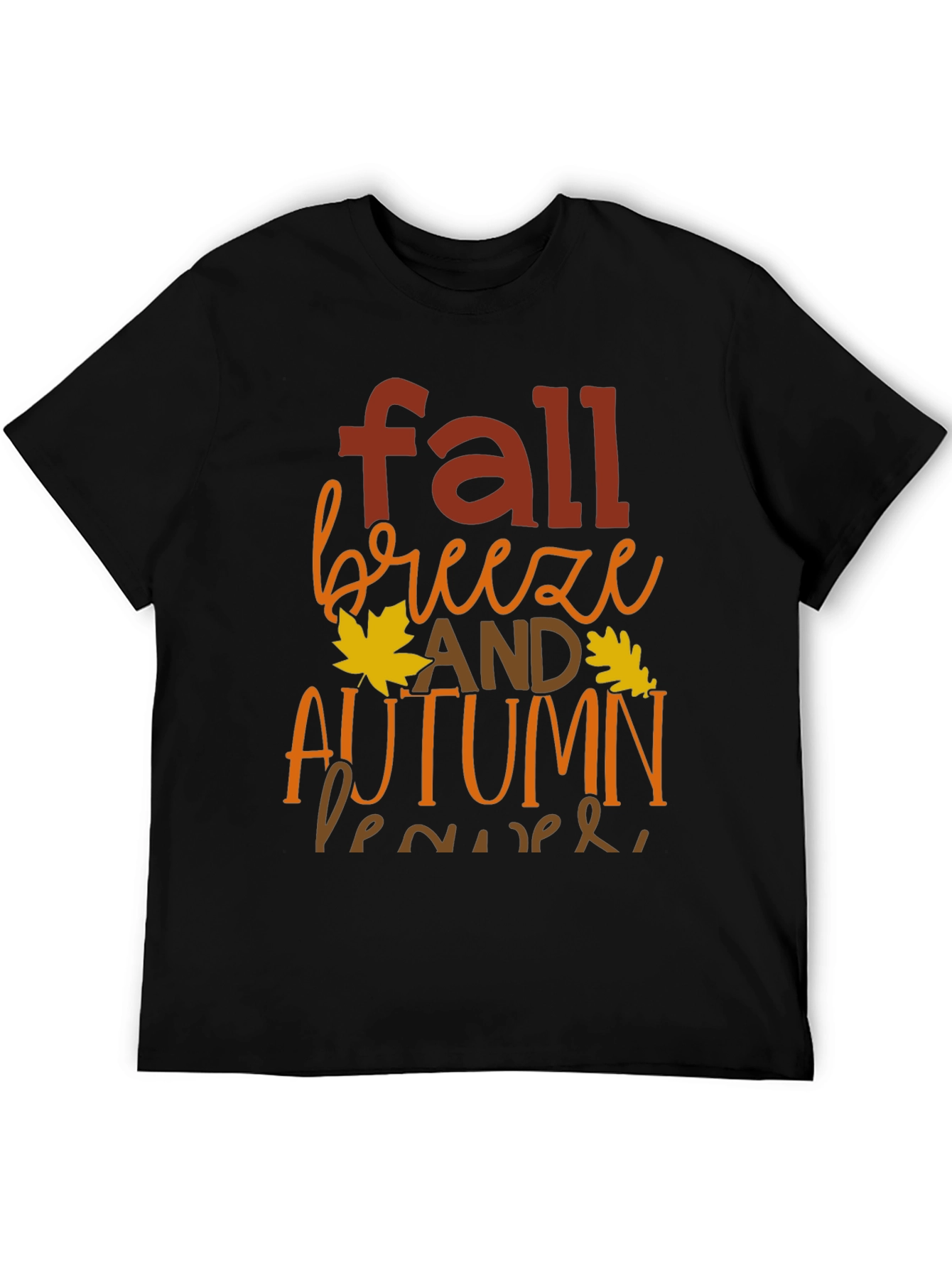 Fall Breeze Autumn Leaves Graphic T-Shirt