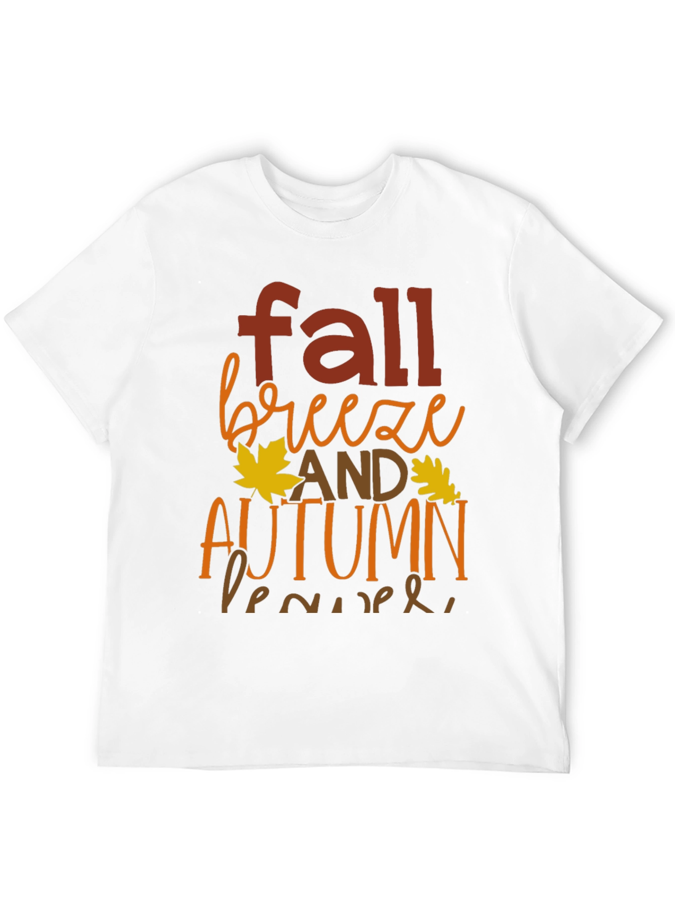 Fall Breeze Autumn Leaves Graphic T-Shirt