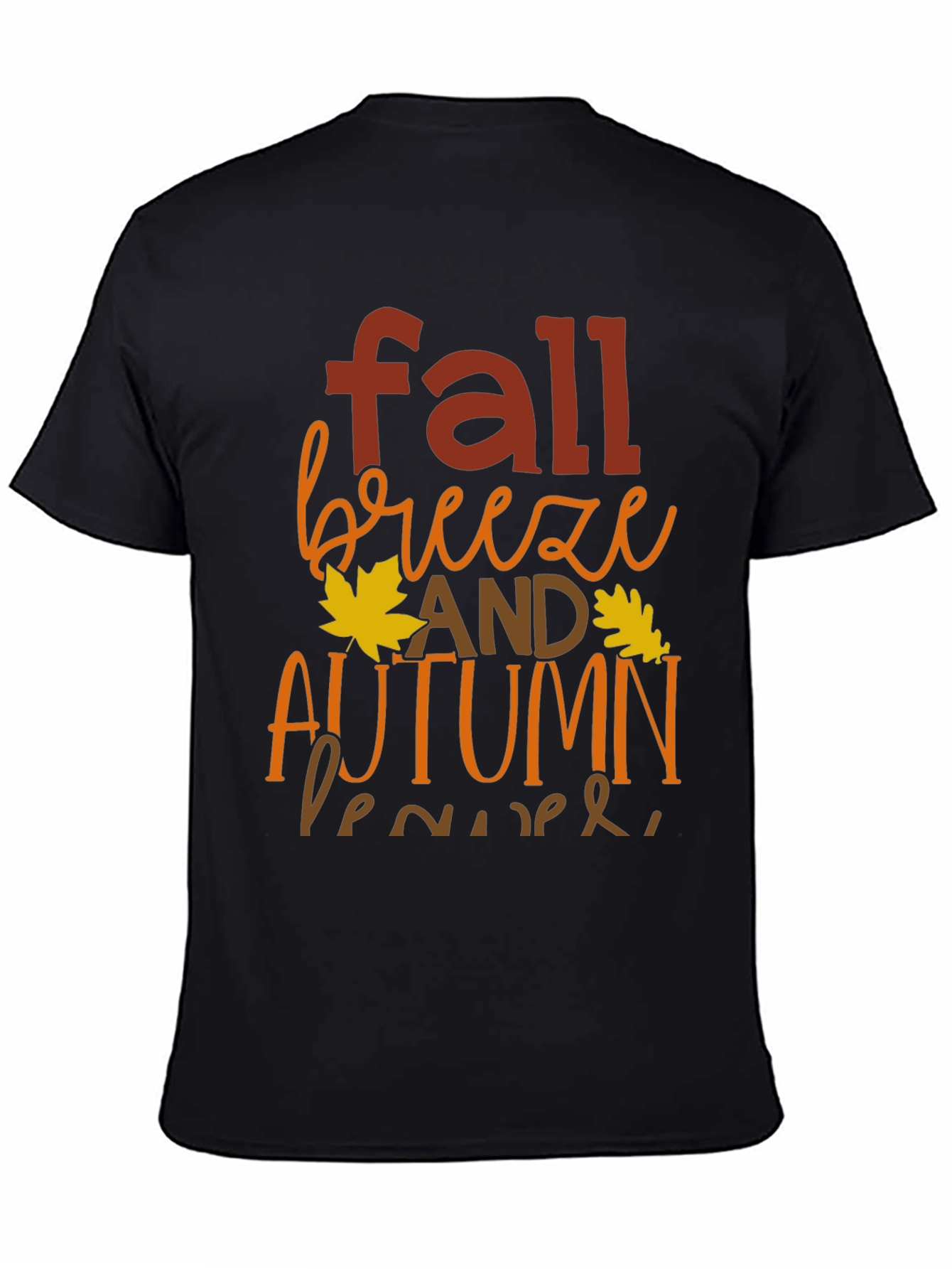 Fall Breeze Autumn Leaves Graphic T-Shirt