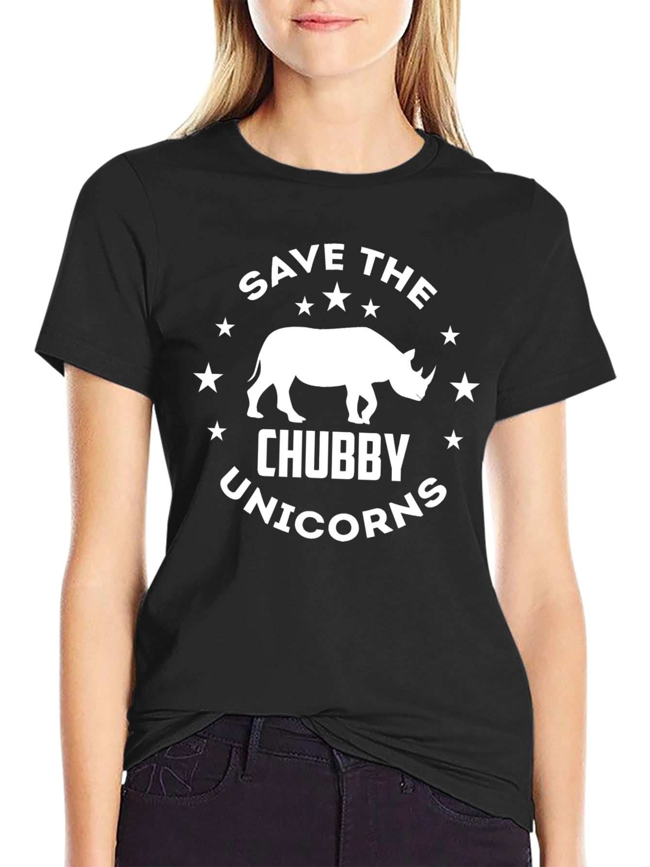 Save the Chubby Unicorns Graphic Tee