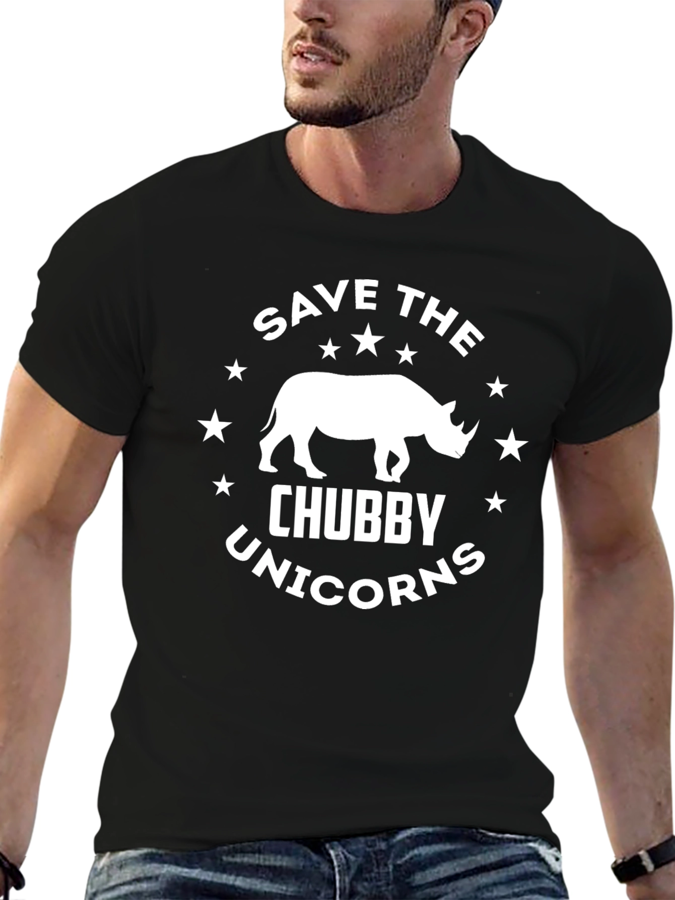 Save the Chubby Unicorns Graphic Tee